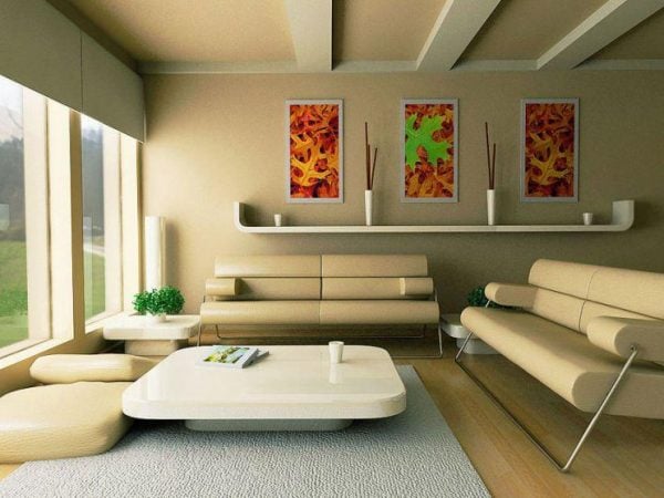 Kệ trang trí treo tường 1 ngăn ngang
