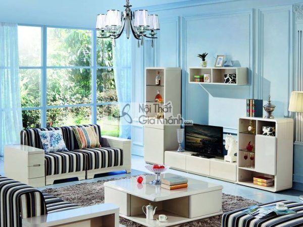 một bộ kệ tivi phòng khách cao cấp