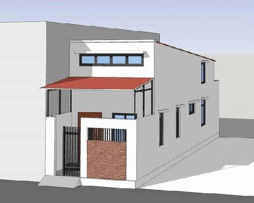 Nhà mái tôn đẹp cấp 4