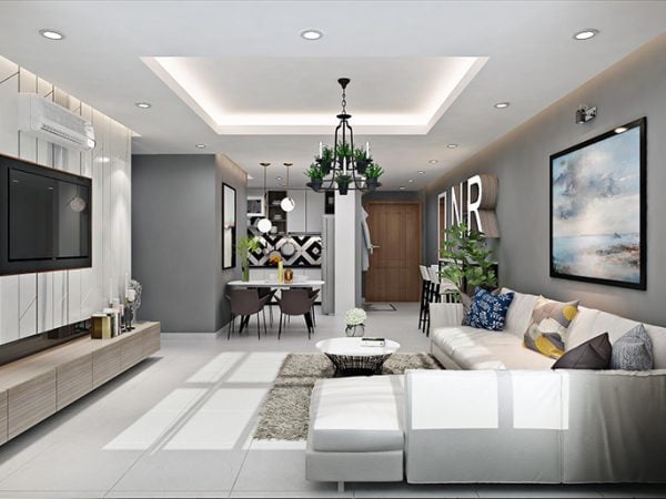 Phòng khách hiện đại, sang trọng và trang nhã