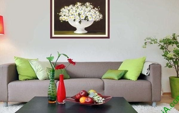 Tranh treo phòng khách đẹp thể hiện nét cá tính của gia chủ