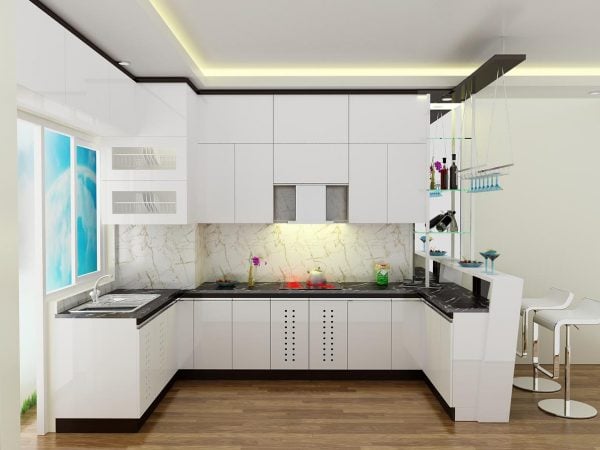 Thiết kế phòng bếp chữ U