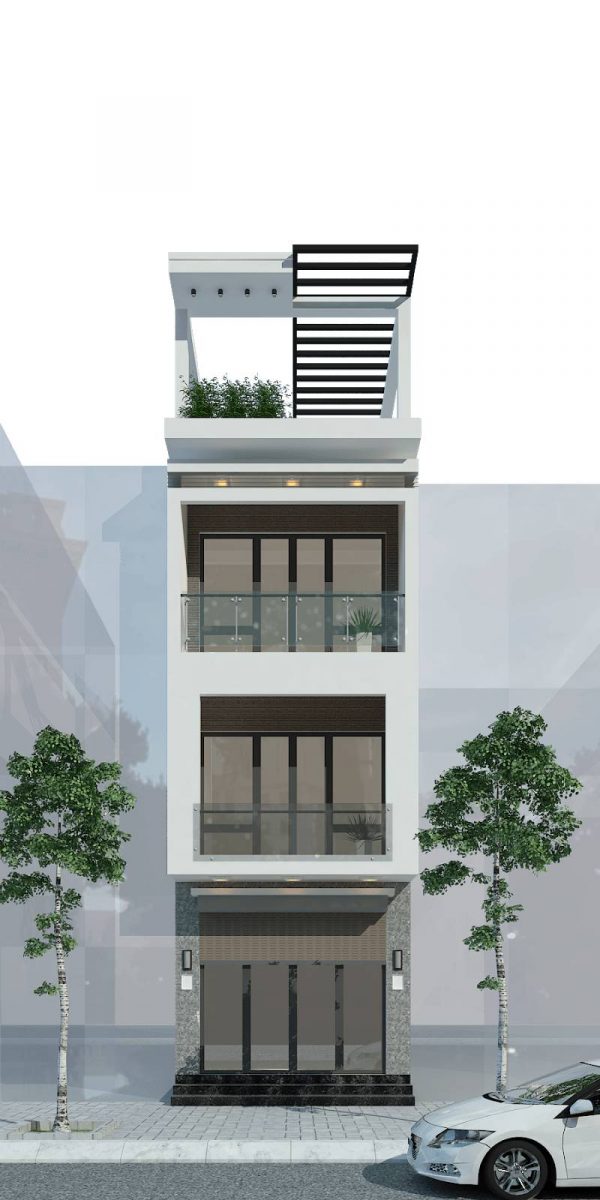 Nhà mặt tiền đẹp 2m 4 tầng