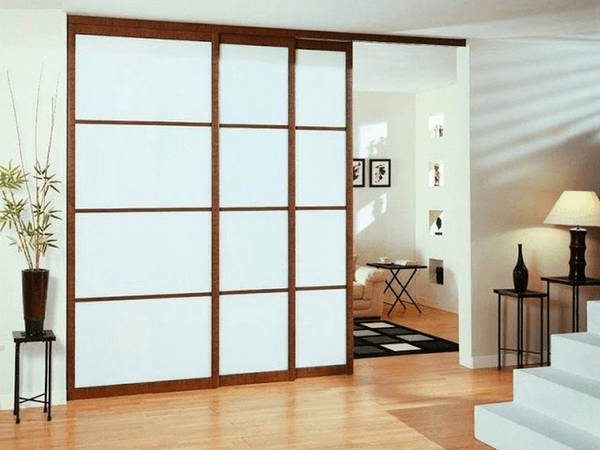 Vách ngăn nhà đẹp bằng cửa di động