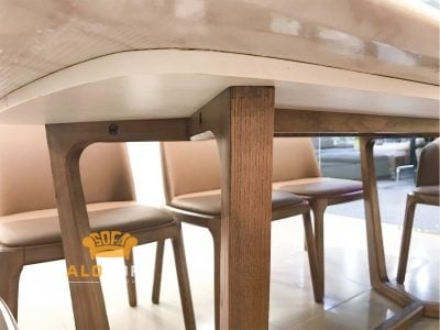 BỘ BÀN ĂN MẶT ĐÁ NHÂN TẠO HIỆN ĐẠI KT012BBA