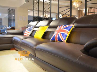 Ghế sofa da phòng khách nhập khẩu SP0933-3-A1