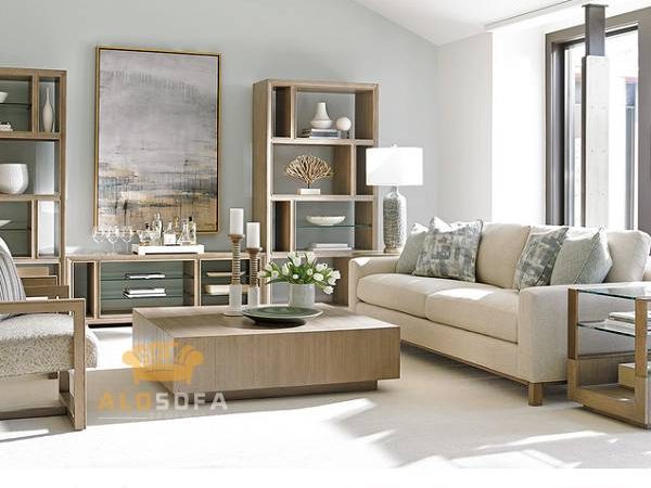 Sofa da hiện đại phong cách ý nhập khẩu