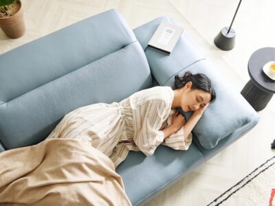 Blanche - Ghế sofa da bò bông tự nhiên sang trọng cho 4 người