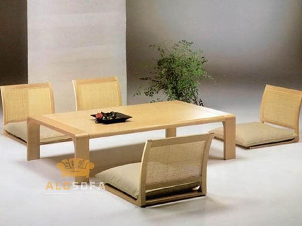 mẫu bàn ăn ngồi bệt sang trọng