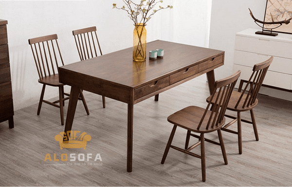 Những đặc điểm của bàn ăn hình chữ nhật