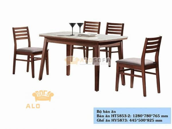 Bàn ăn gia đình cao cấp 1m2 HT5852