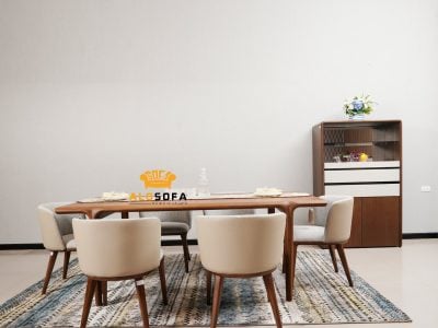 BÀN ĂN GỖ NHẬP KHẨU KÍCH THƯỚC LỚN 1907L-BA