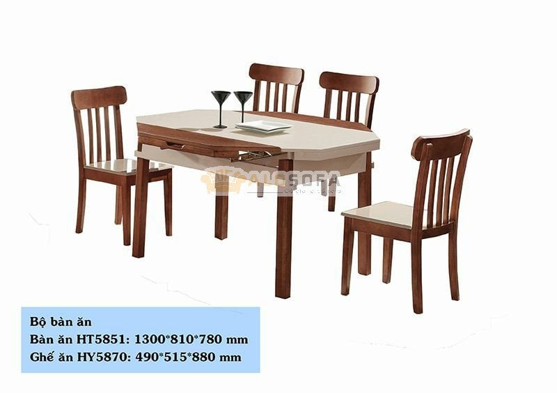 BÀN ĂN HIÊN ĐẠI NHẬP KHẨU 1M3 HT5851