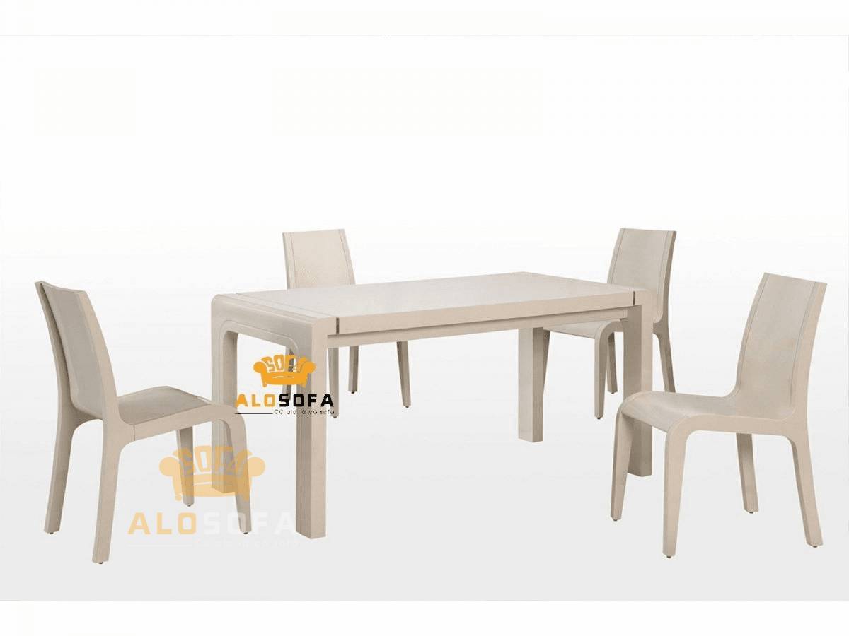 Bàn ăn mặt gỗ nhập khẩu sang trọng 3302L-BA