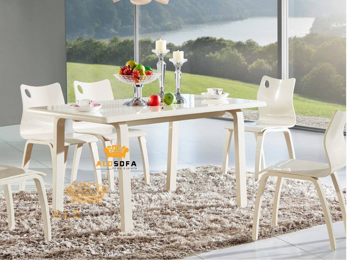 Bàn ăn mặt gỗ nhập khẩu 3322S-BA