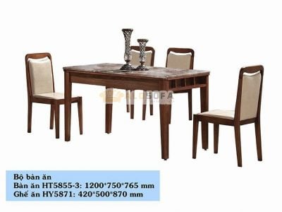 BÀN GHẾ ĂN NHẬP KHẨU CAO CẤP HT5855-3+HY5871