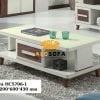 BÀN TRÀ 1M2 MẶT KÍNH NGĂN KÉO MÀU NÂU HC5706-1