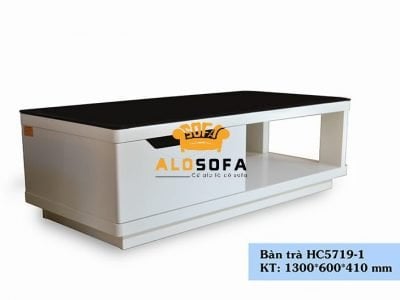 BÀN TRÀ 1M3 MẶT KÍNH ĐEN GIÁ RẺ CHO PHÒNG KHÁCH HC5719-1