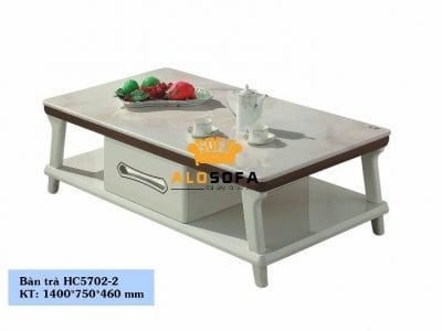 BÀN TRÀ 1M4 MẶT ĐÁ CÔNG NGHIỆP, NGĂN KÉO GIỮA HC5702-2