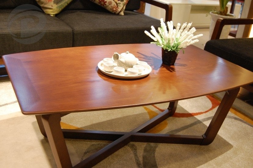 Bàn trà thiết kế bằng gỗ sồi có độ bền cao