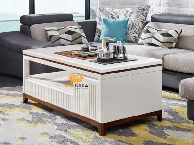 BÀN TRÀ MẶT ĐÁ KẾT HỢP NGĂN KÉO TIỆN DỤNG K805-1