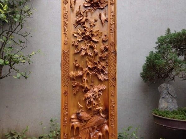 Tranh quý từ gỗ bách xanh