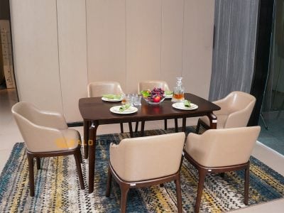 BỘ BÀN ĂN GỖ NHẬP KHẨU HIỆN ĐẠI 3327BBA