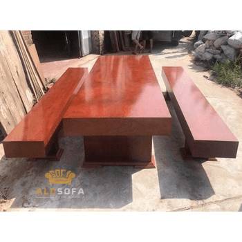 Bộ bàn ăn với ghế dài