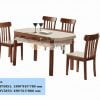 BỘ BÀN ĂN MẶT ĐÁ NHẬP KHẨU HT5851+HY5870