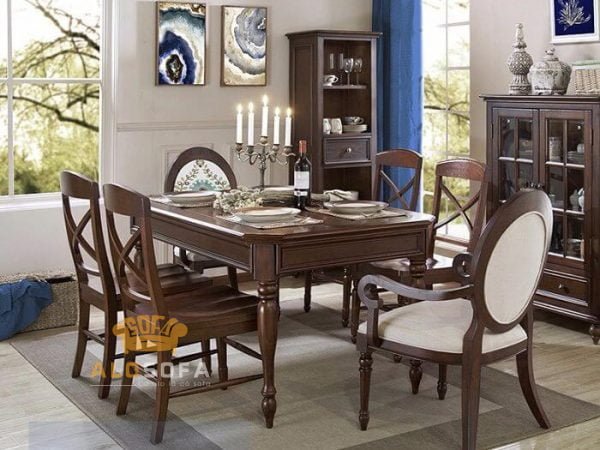 Bàn ghế gỗ gụ phong cách cổ điển