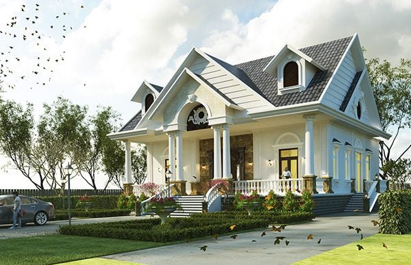 Biệt thự xây theo kiểu 1 tầng