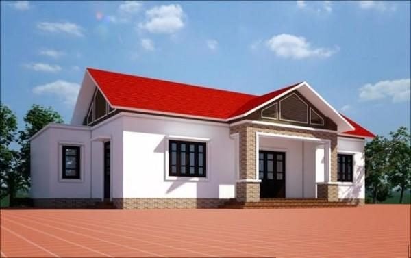 Mẫu nhà ngang cấp 4 nông thôn