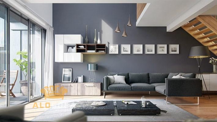 Màu sơn nhà cho người mệnh thủy - màu xanh đậm