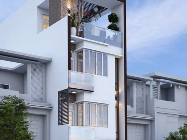 Chọn màu sơn đẹp kiến trúc nhà ống