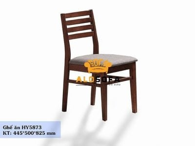 GHẾ ĂN MÀU NÂU GỖ BỌC DA NHẬP KHẨU CAO CẤP HY5873