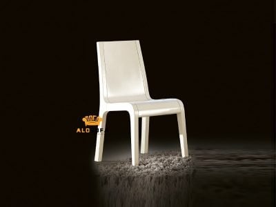 GHẾ ĂN NHẬP KHẨU SƠN TRẮNG ĐẸP 3301Y-1