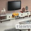 KỆ TIVI ĐA NĂNG MẶT KÍNH CƯỜNG LỰC MÀU TRẮNG ED17471