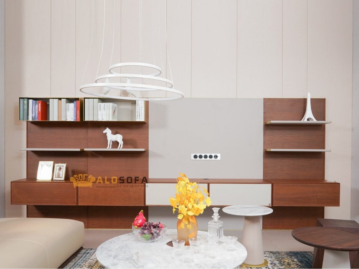 Cách tính kích thước kệ tivi phù hợp với căn phòng