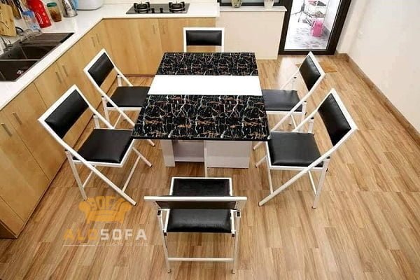 Bàn ăn nhựa thông minh gấp gọn