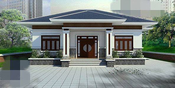 nhà mái thái đẹp cấp 4 cho nhà nông thôn