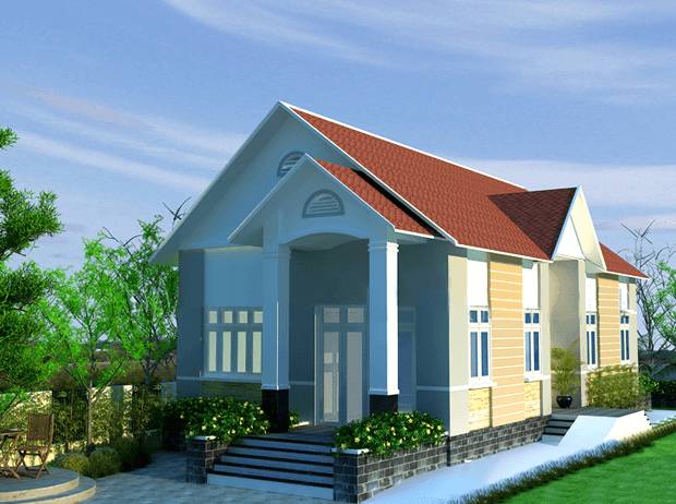 Nhà ống mái thái một tầng