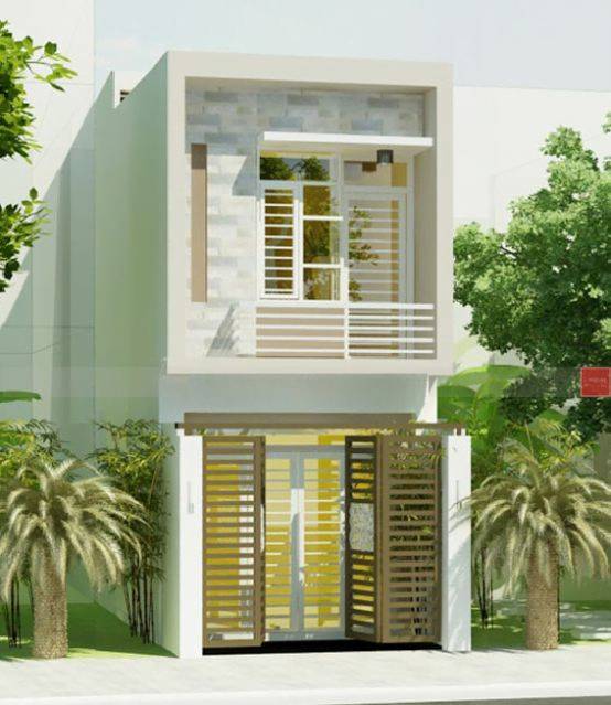 Mẫu nhà ống 2 tầng rẻ đẹp