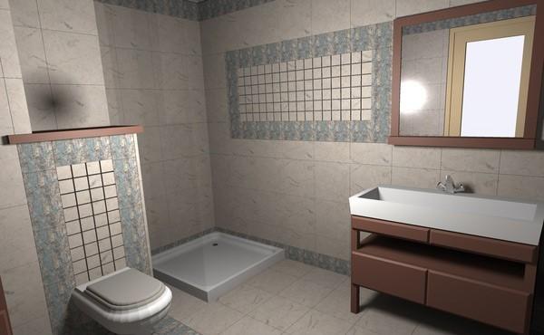 Nhà tắm nhỏ đẹp ít nội thất