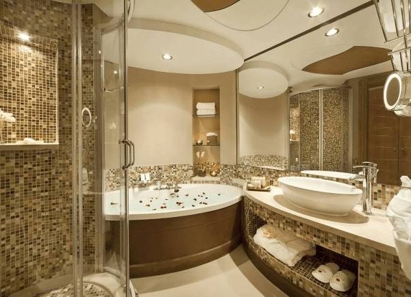 Gạch ốp nhà tắm đẹp, sang trọng
