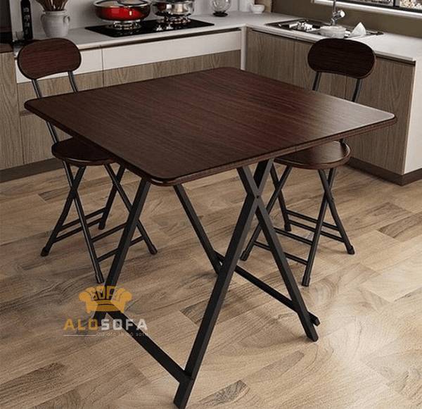 Mẫu ghế gấp bàn ăn bằng gỗ đơn giản thanh lịch