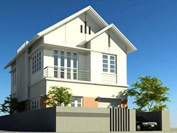 Nhà vuông 8m hai tầng