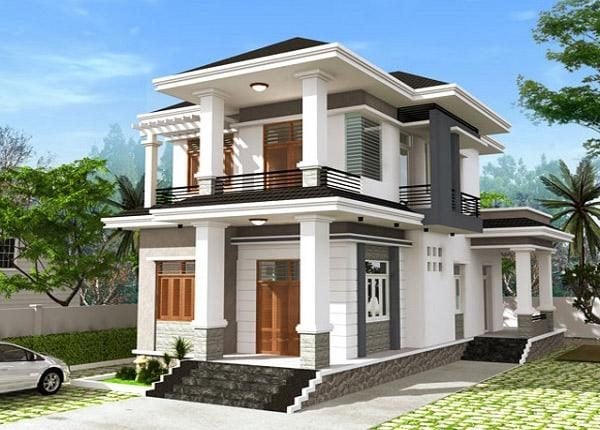  Nhà vuông 9m mái thái tinh tế