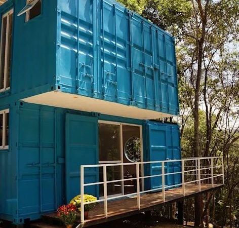 Mẫu nhà làm từ container siêu đẹp tiết kiệm chống và nối ngang 