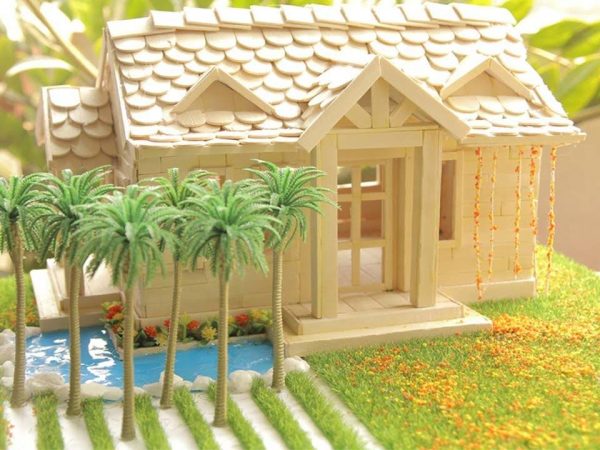 Mẫu nhà vườn có bể bơi