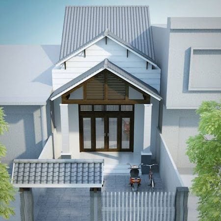 Nhà ống lợp mái tôn